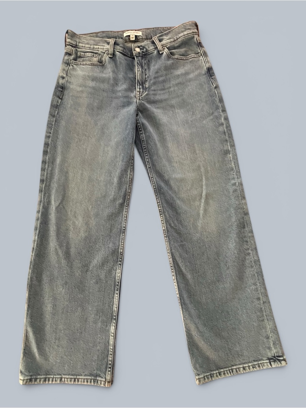 Banana Republic women’s size 30 Relaxed Fit wide leg Med Wash Denim Jeans EXC
